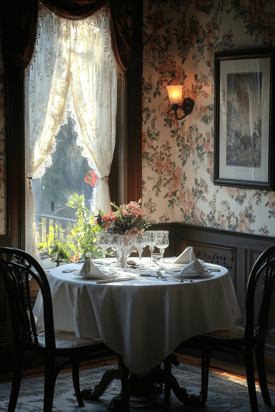 modern vintage dining room
