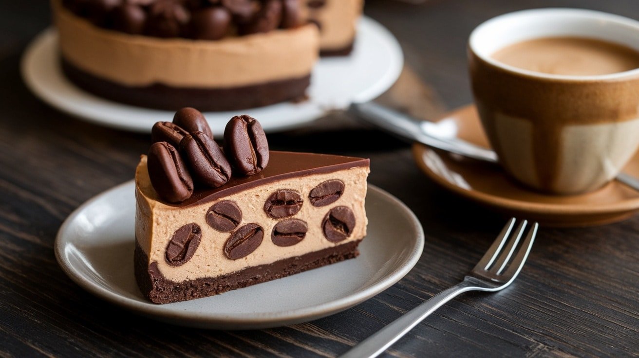 Mouthwatering No-Bake Chocolate-Covered Espresso Bean Cheesecake - Courtneys World