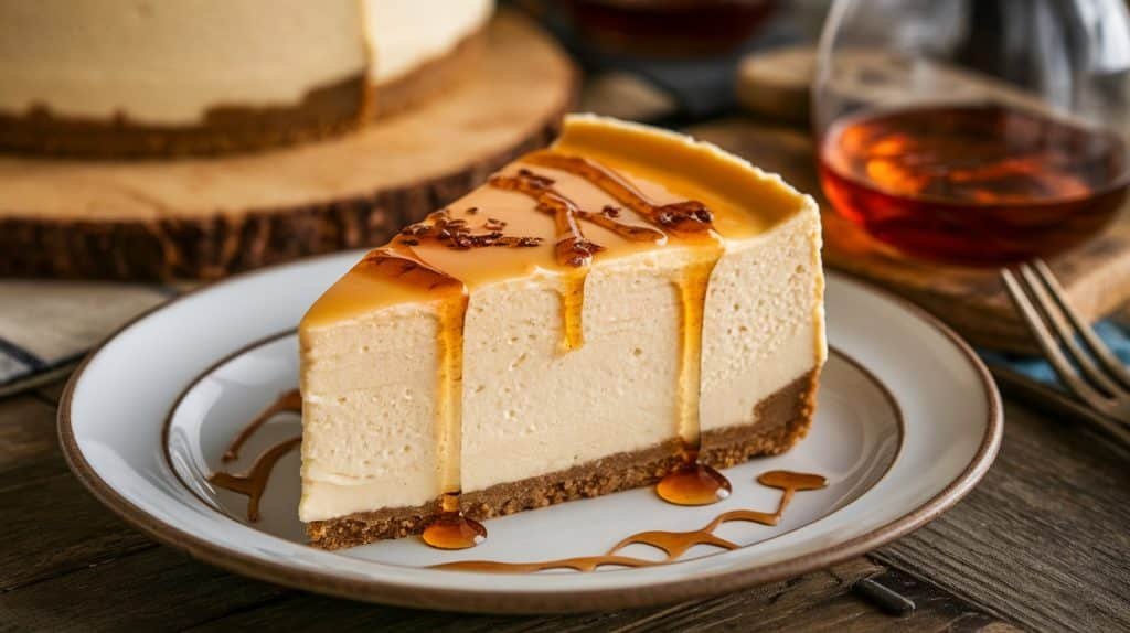No-Bake Maple Bourbon Cheesecake