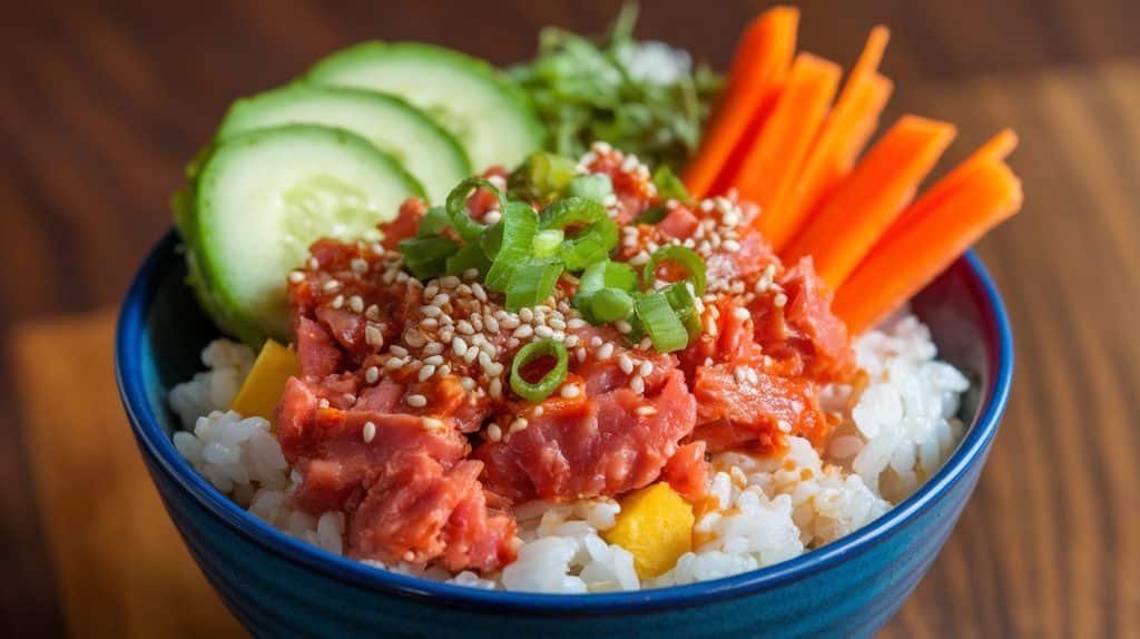 10-Minute Sriracha Tuna Rice Bowls