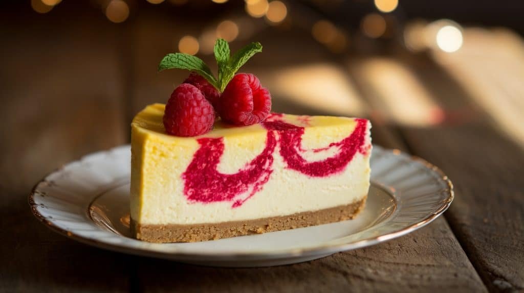 No-Bake Lemon Raspberry Cheesecake Recipe