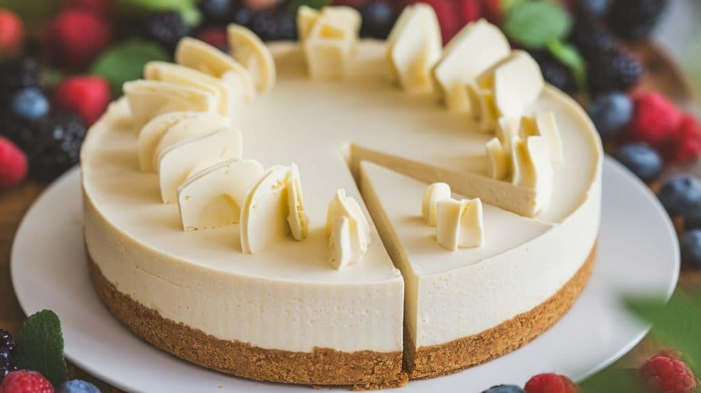 No-Bake White Chocolate Cheesecake