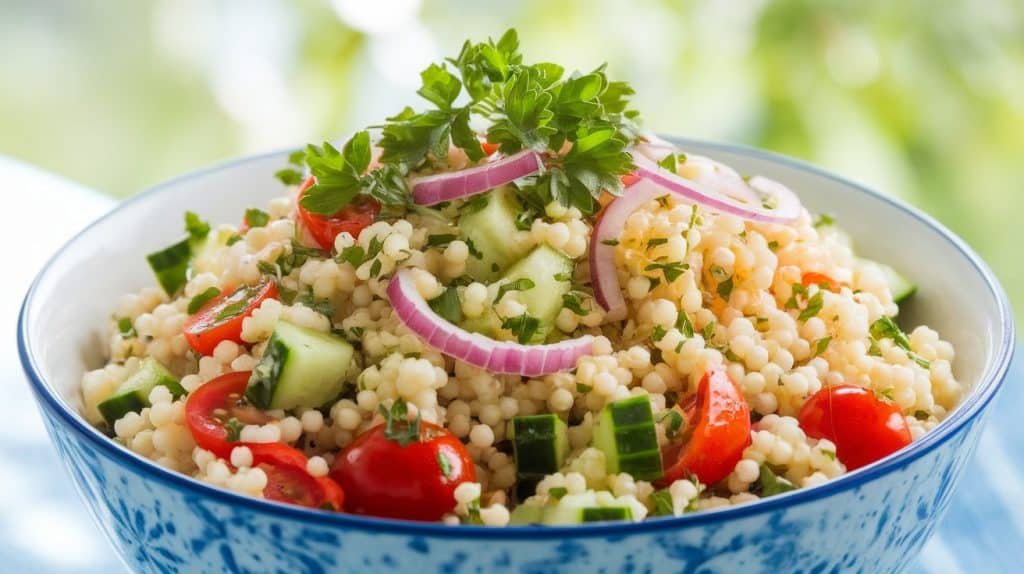 10-Minute Lemon Herb Couscous Salad