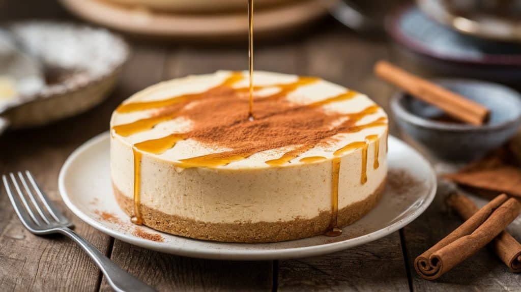 No-Bake Maple Cinnamon Cheesecake