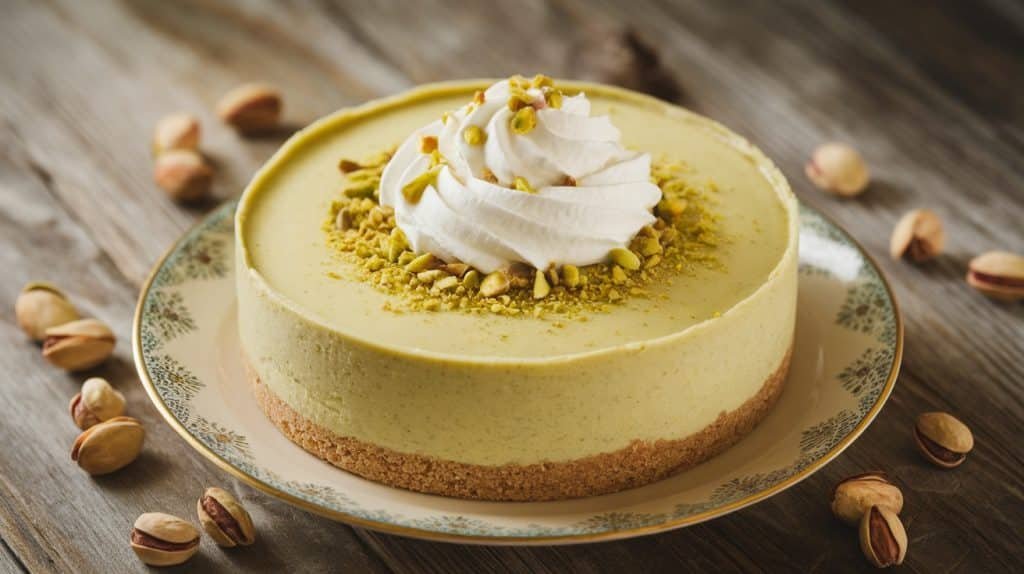 No-Bake Pistachio Cheesecake