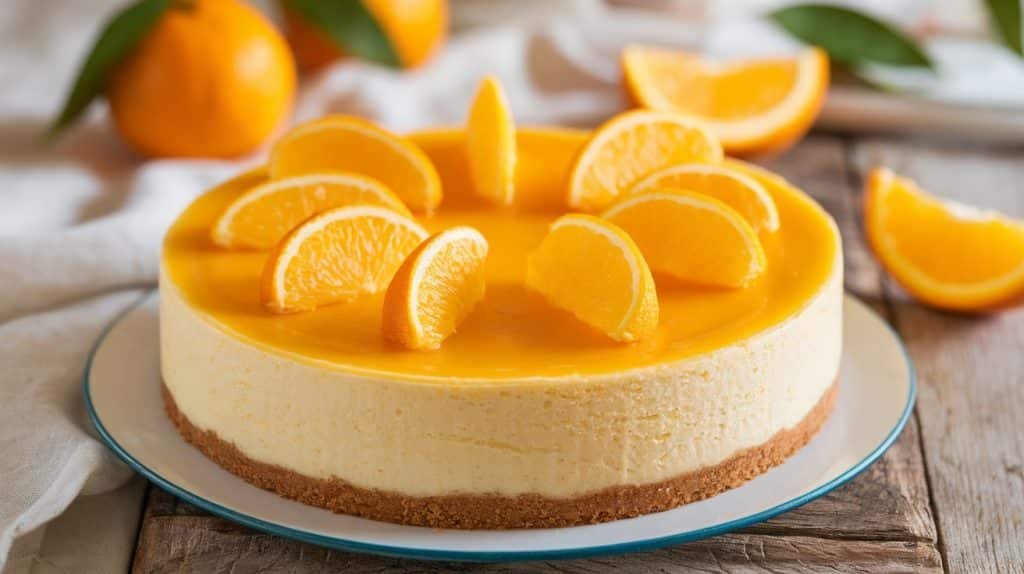 No-Bake Orange Creamsicle Cheesecake
