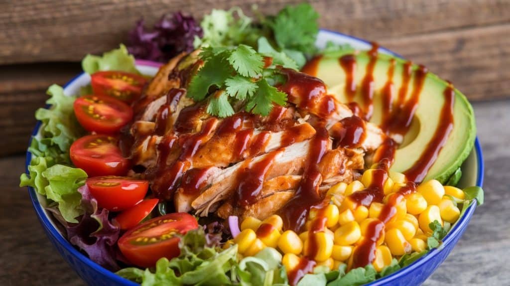 10-Minute BBQ Chicken Salad Bowls