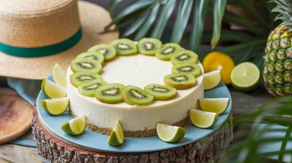No-Bake Kiwi Lime Cheesecake