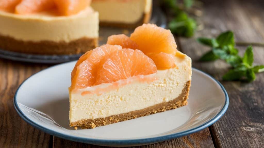 No-Bake Grapefruit Cheesecake