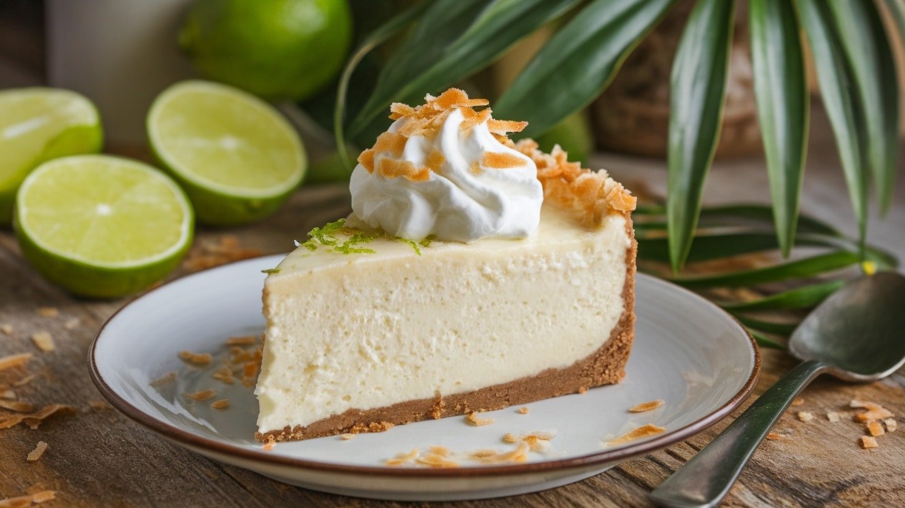 Refreshing No-Bake Coconut Lime Cheesecake - Courtneys World