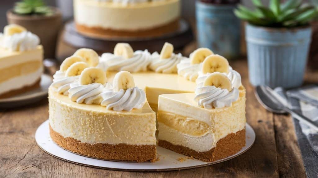 No-Bake Banana Cream Pie Cheesecake Recipe