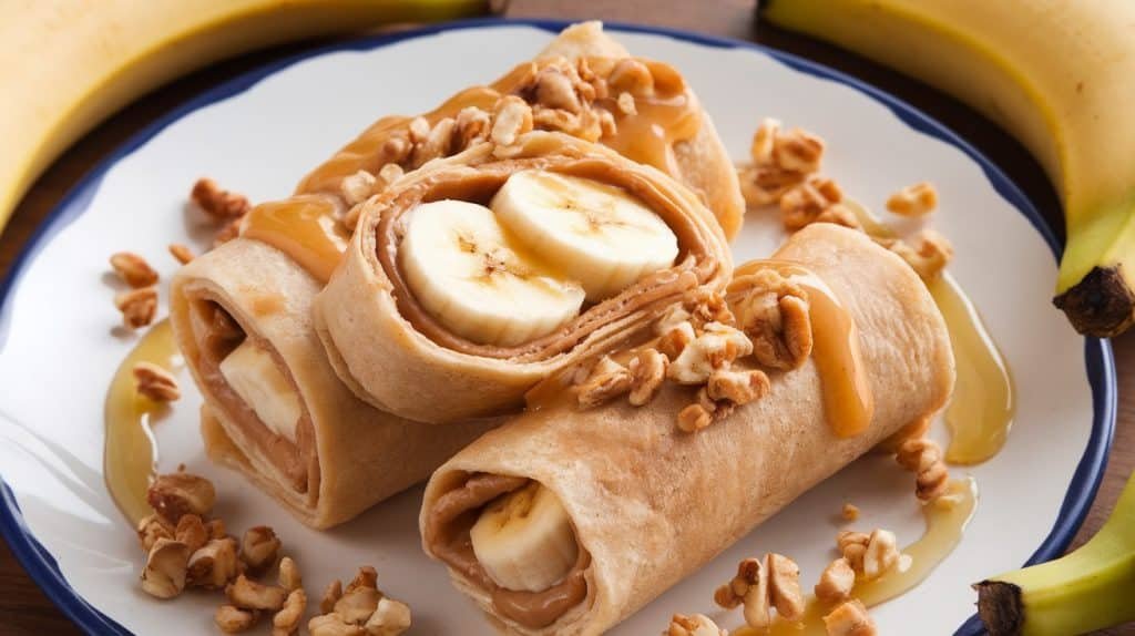 10-Minute Peanut Butter and Banana Roll-Ups