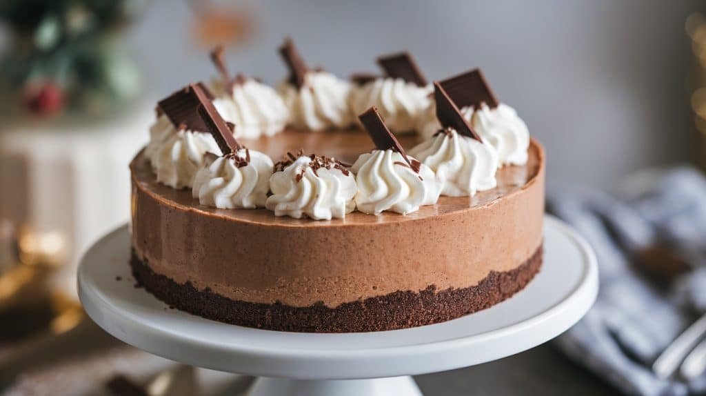 No-Bake Mocha Cheesecake