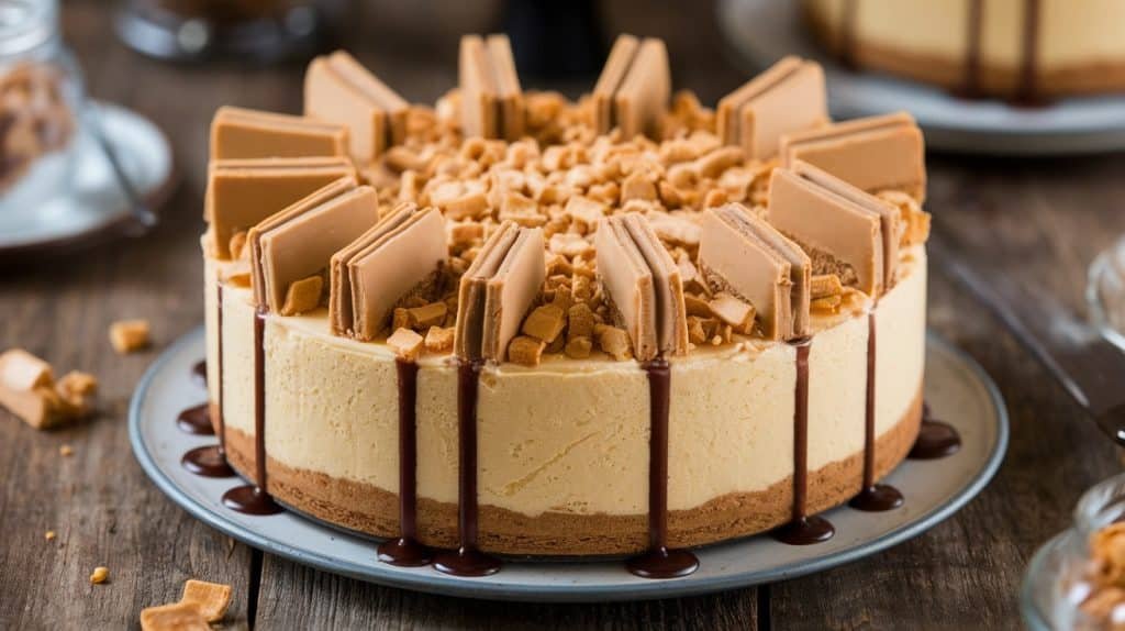 No-Bake Butterfinger Cheesecake