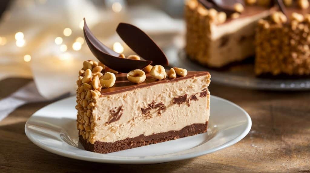 No-Bake Hazelnut Crunch Cheesecake