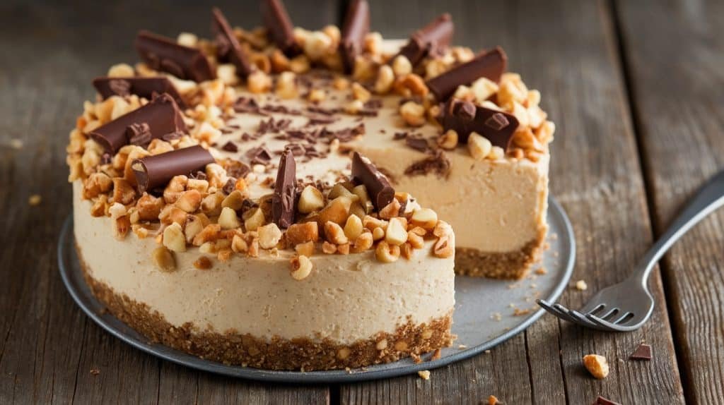 No-Bake Hazelnut Crunch Cheesecake