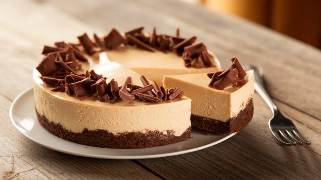 No-Bake Brownie Bottom Cheesecake