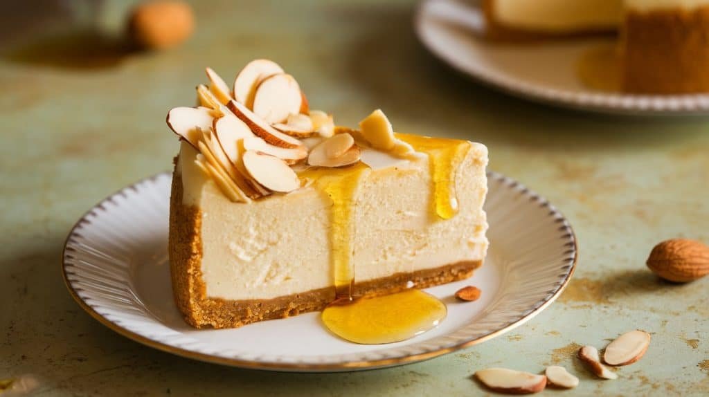 No-Bake Honey Almond Cheesecake