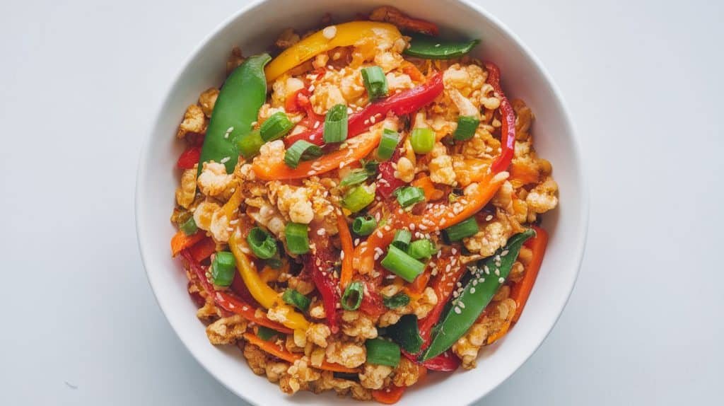 10-Minute Crispy Cauliflower Rice Stir-Fry