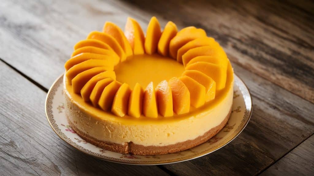 No-Bake Mango Cheesecake