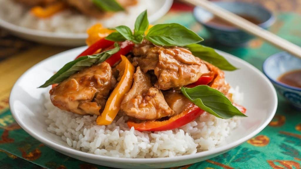 10-Minute Thai Basil Chicken