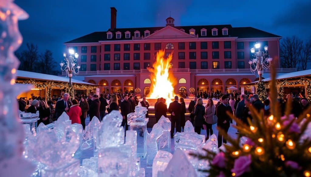 chautauqua lake harbor hotel fire ice celebration