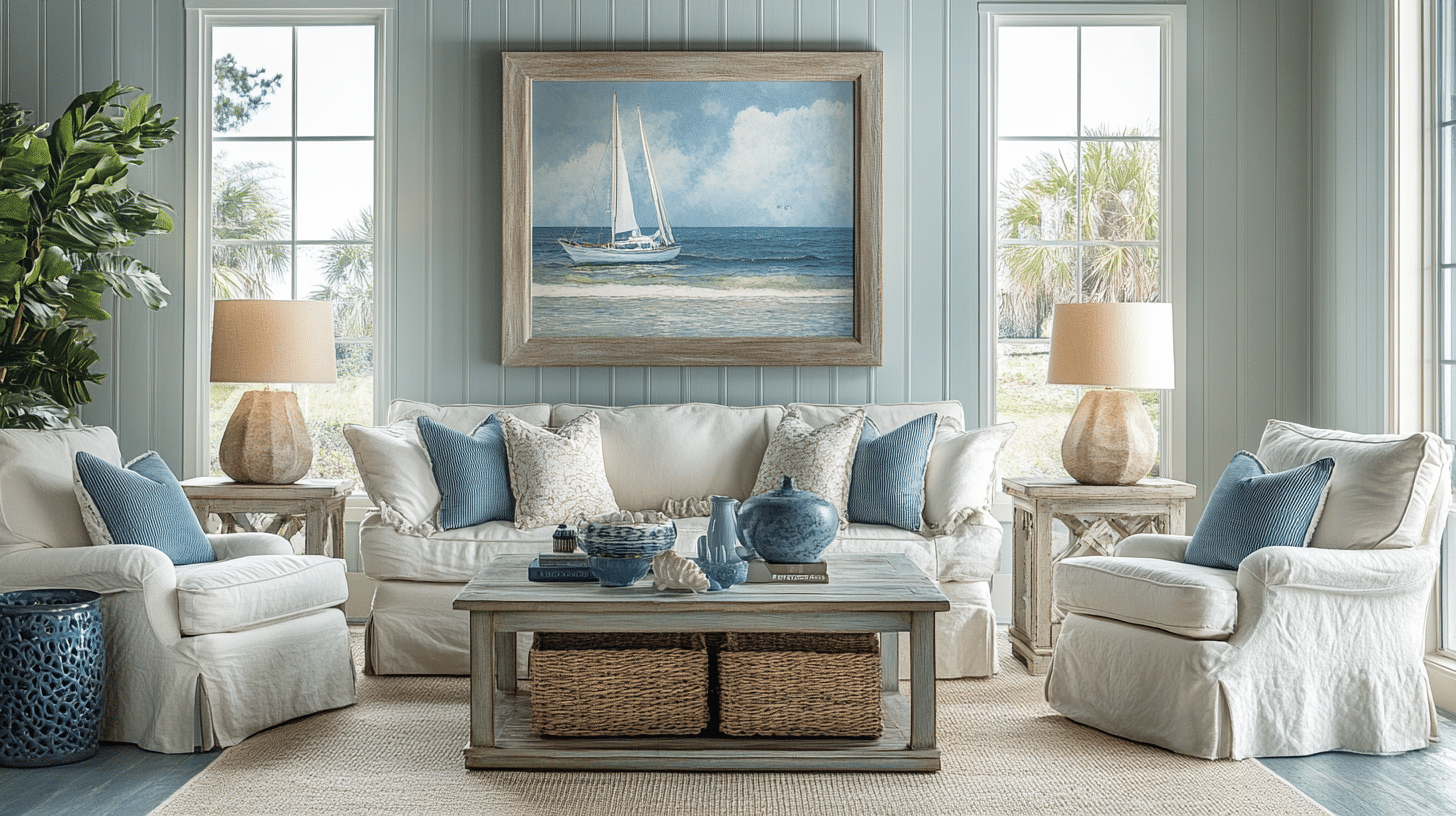 29 Coastal Living Rooms To Add The Peaceful Energy Of The Sea To Your ...