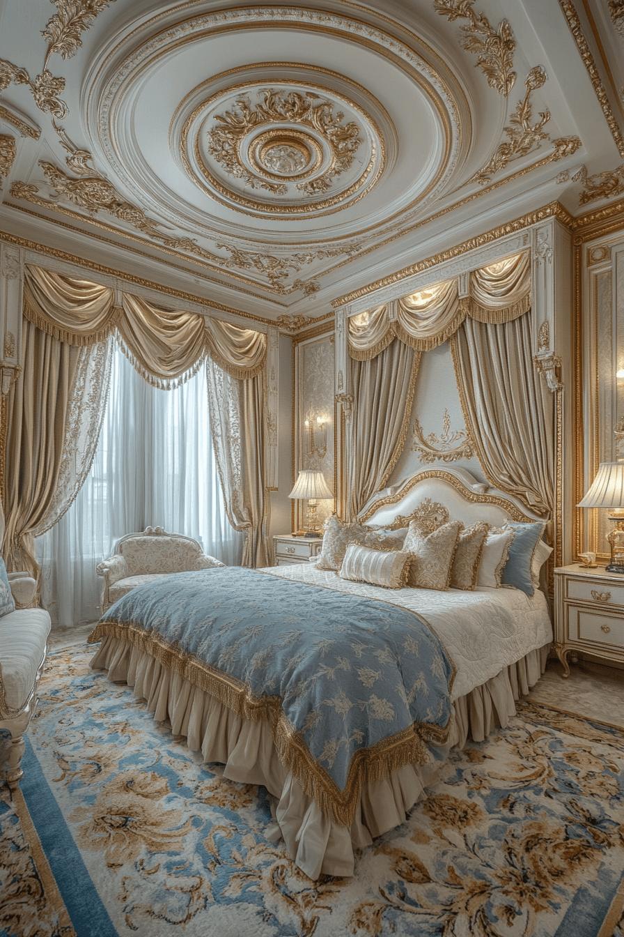 neoclassical bedroom