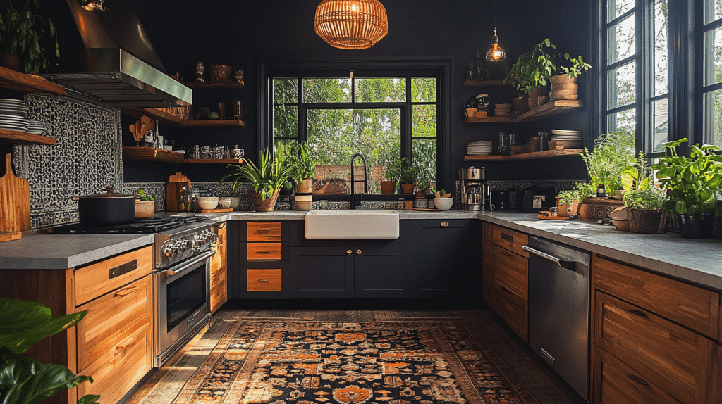 moody cottage kitchen