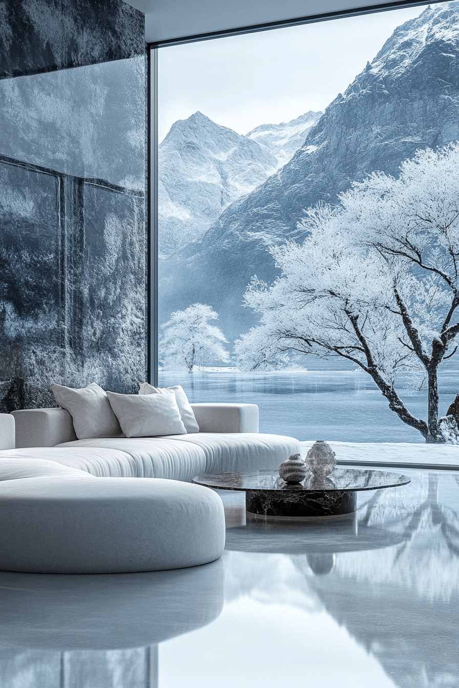 white living room decor