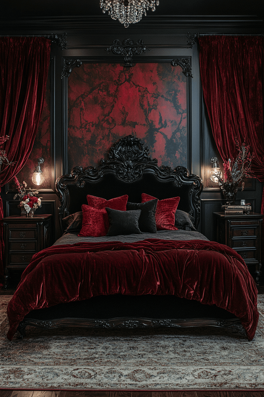 dark victorian bedroom