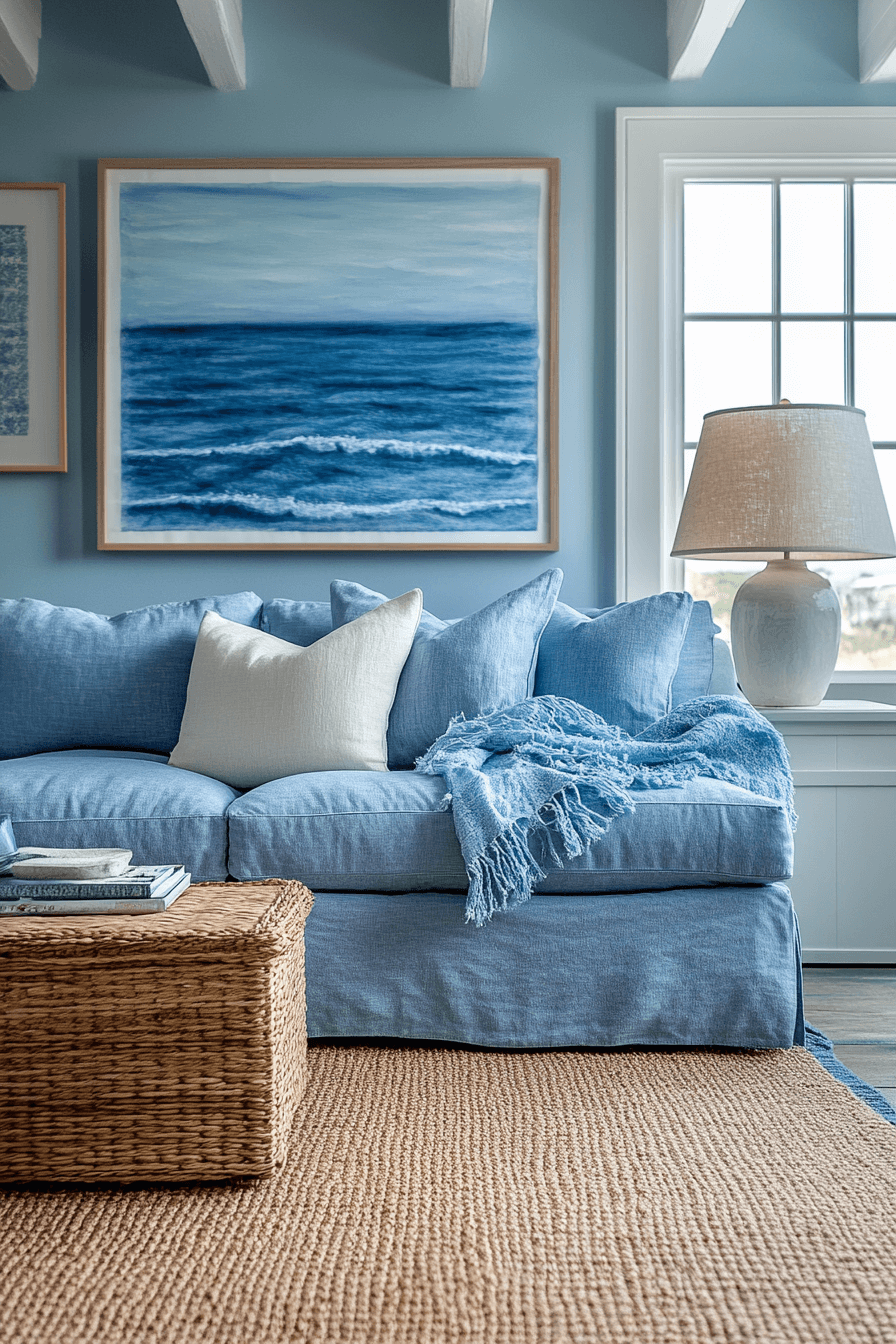 coastal cottage living room