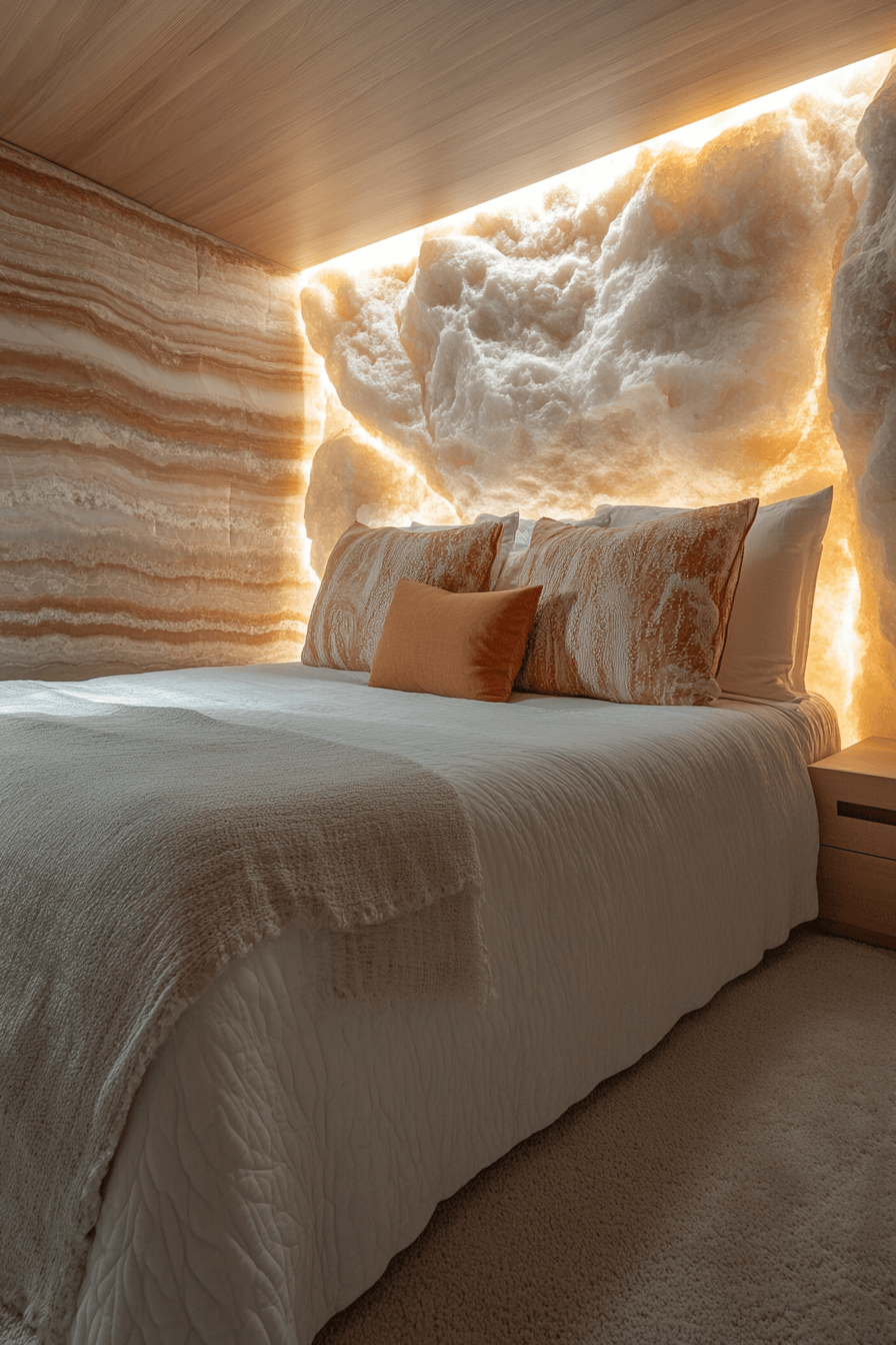 Stone Wall Bedroom