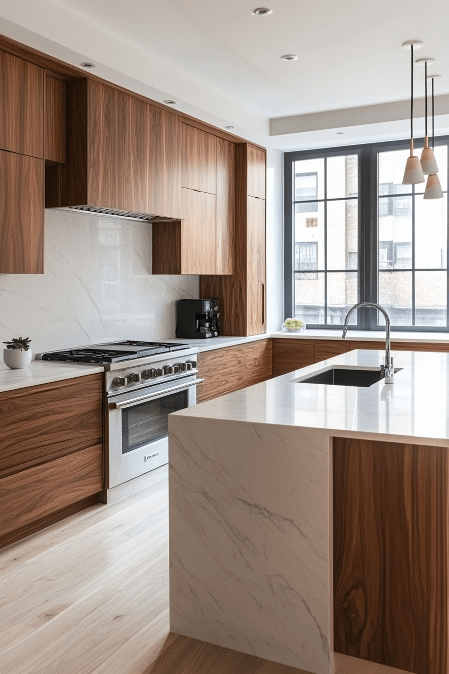 Walnut Kitchen Cabinets