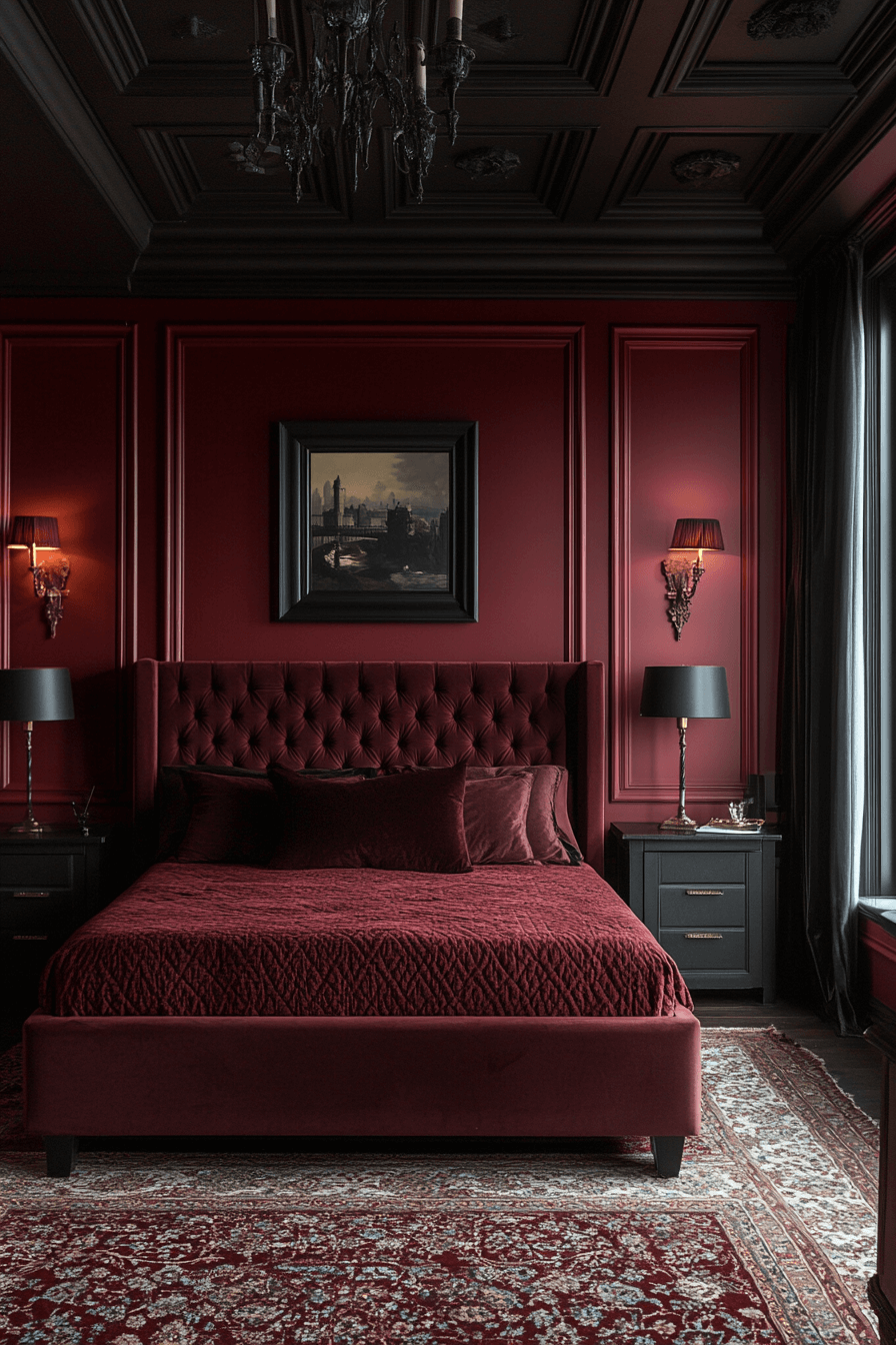 dark victorian bedroom