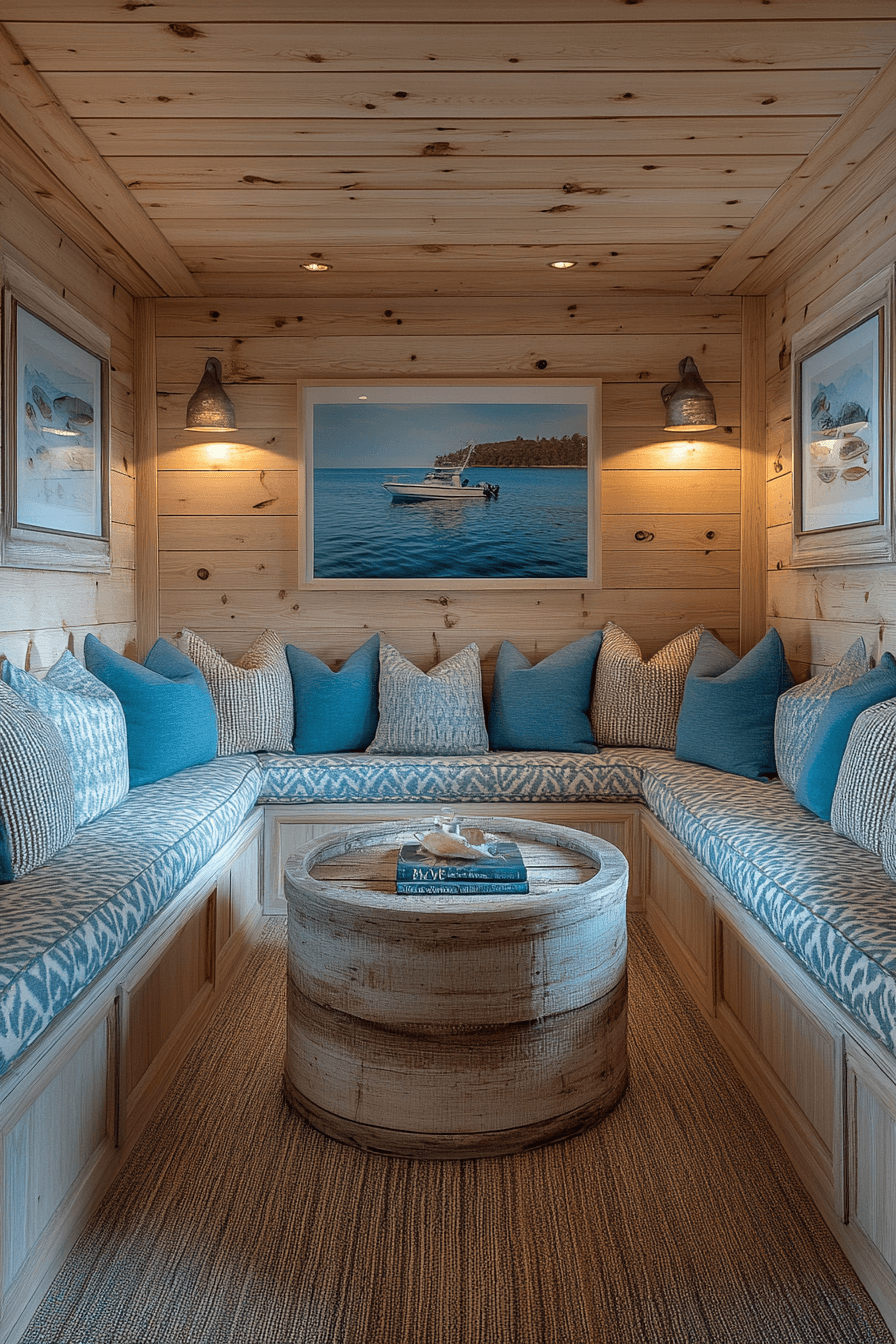 old cabin interior living room