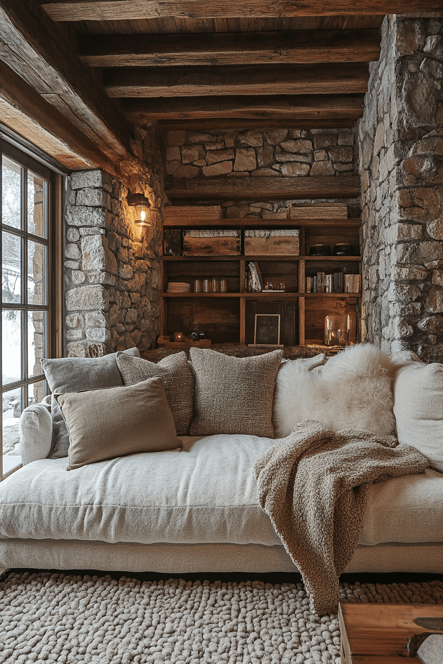 stone wall interior