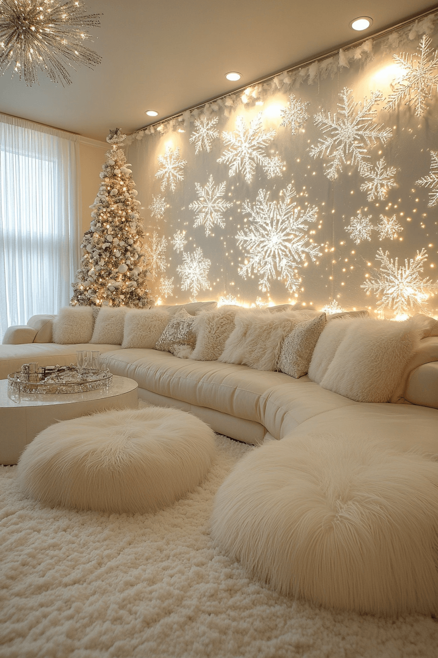 white living room decor