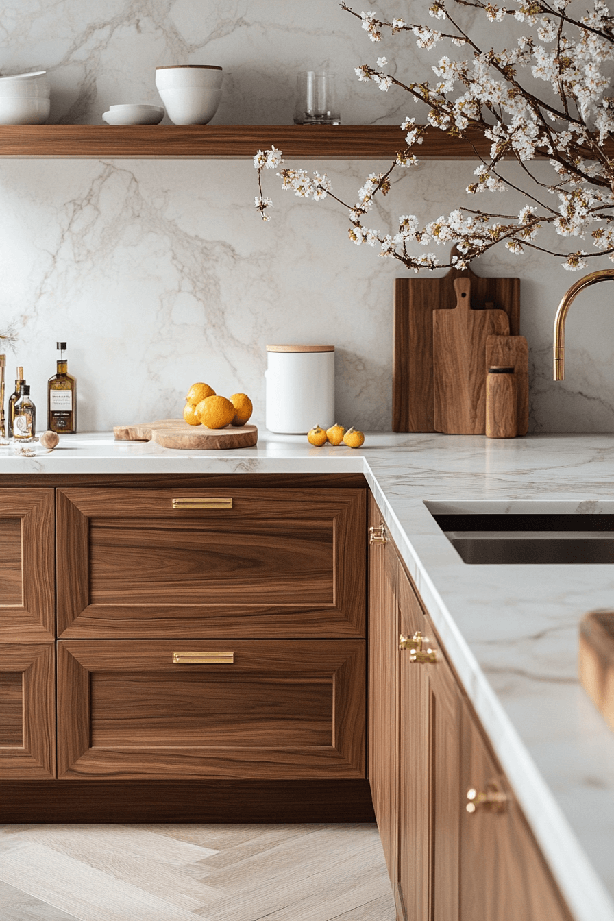 Walnut Kitchen Cabinets