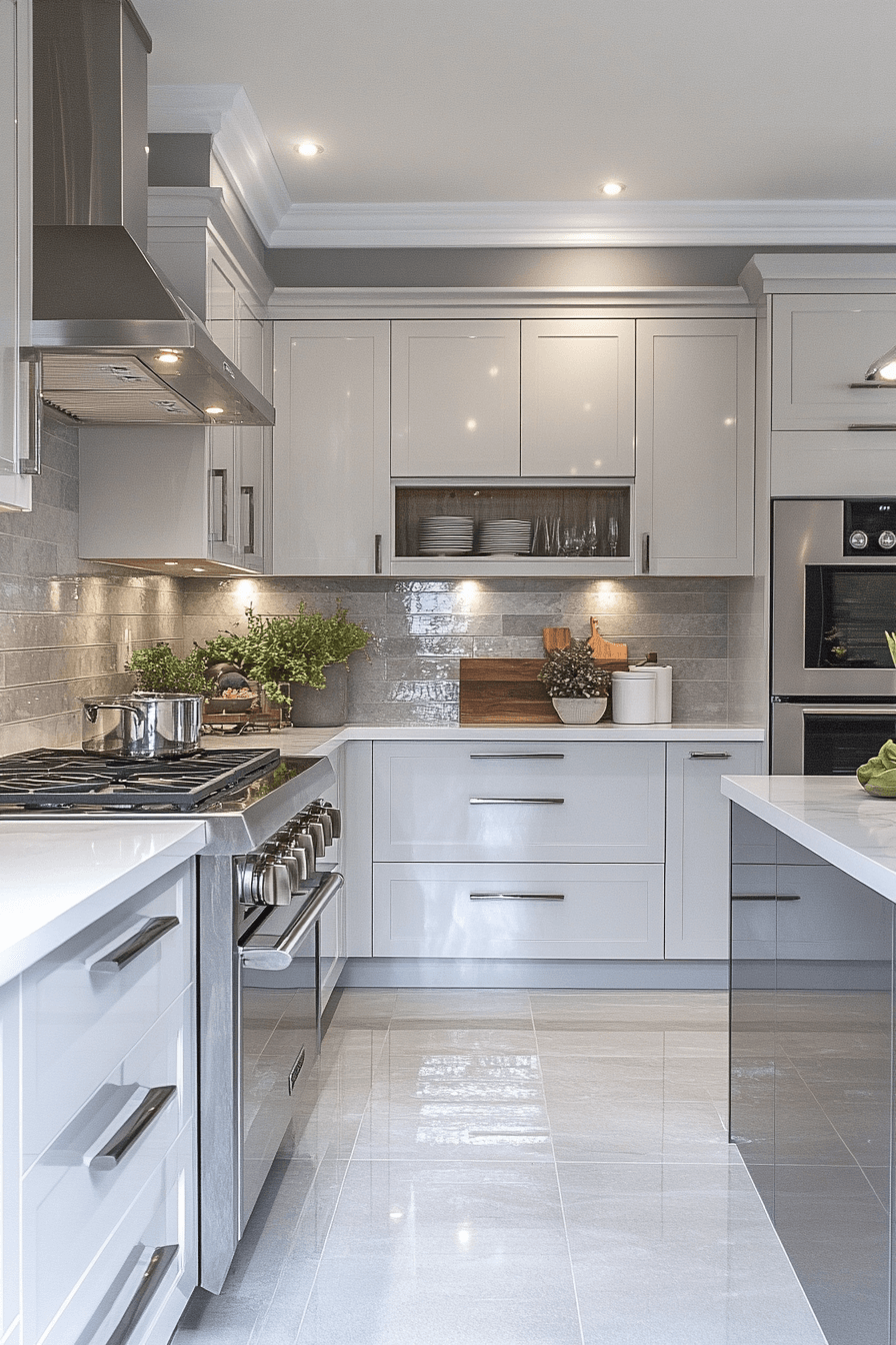 29 Gray And White Kitchen Ideas To Create A Serene Cooking Environment ...