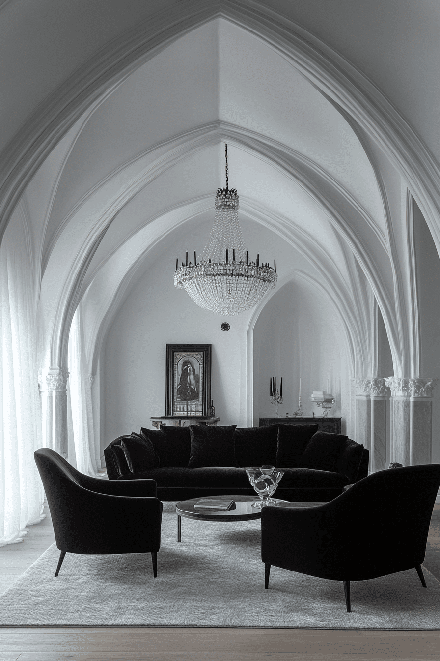 modern victorian living room