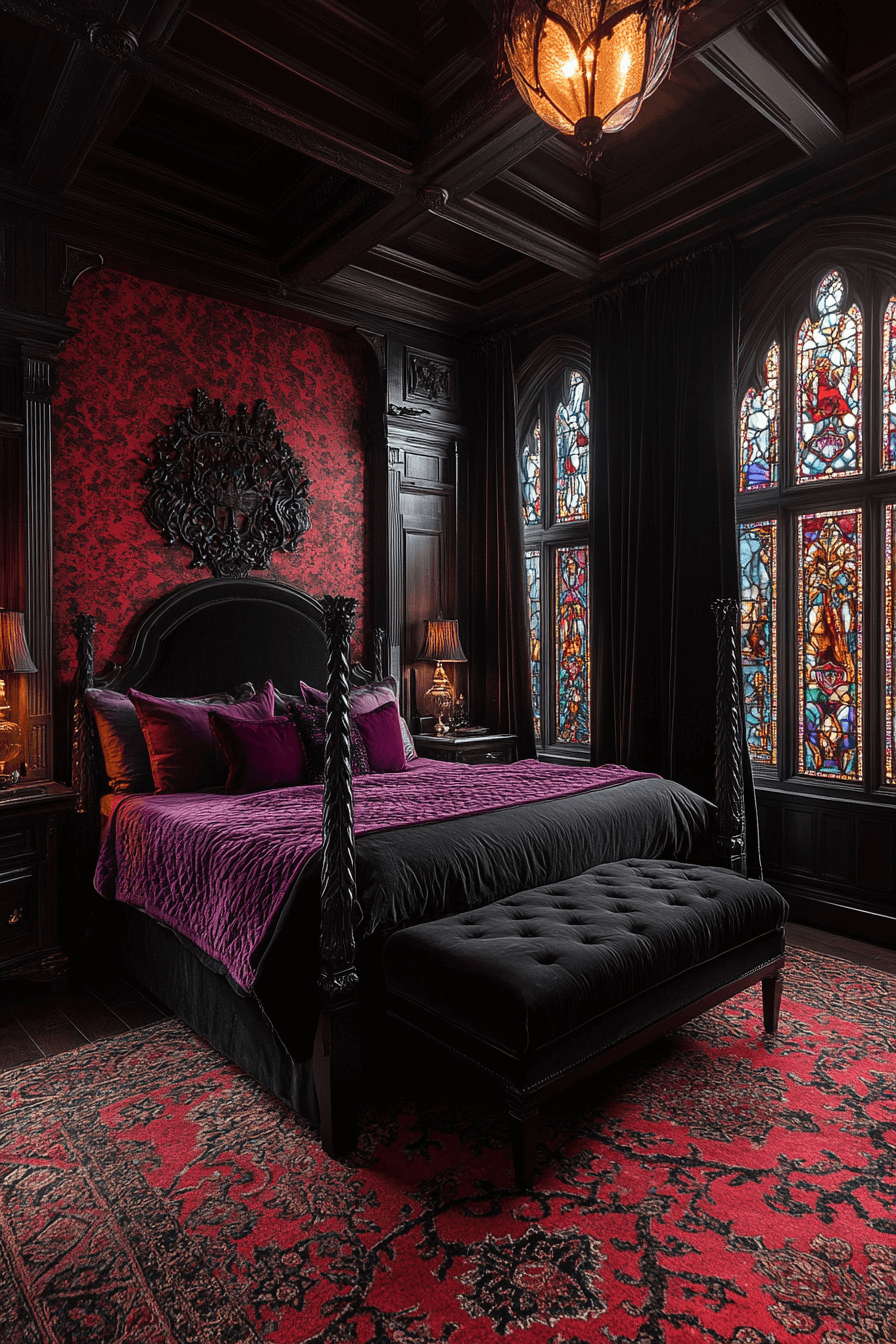 dark victorian bedroom