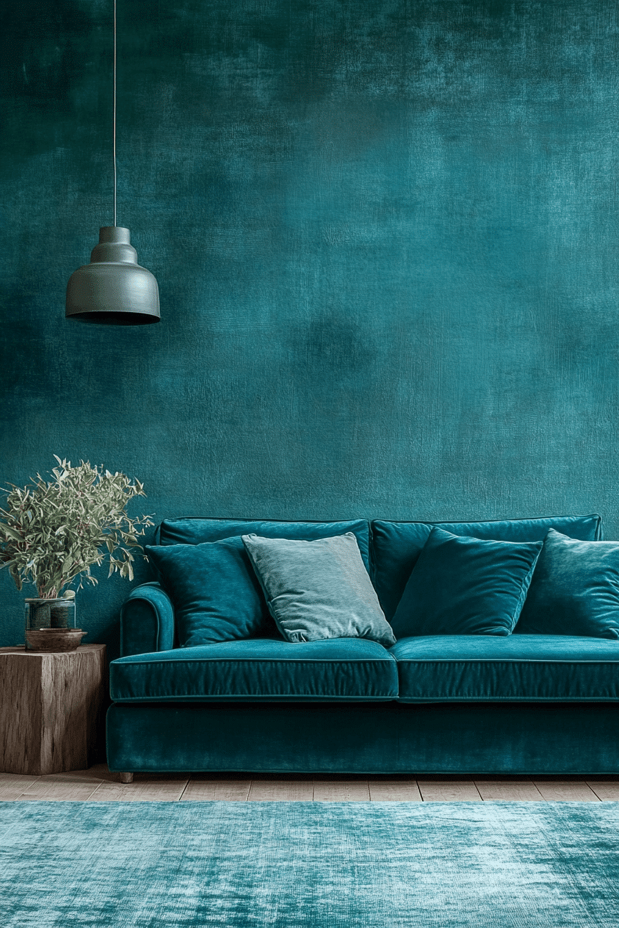 green living room decor