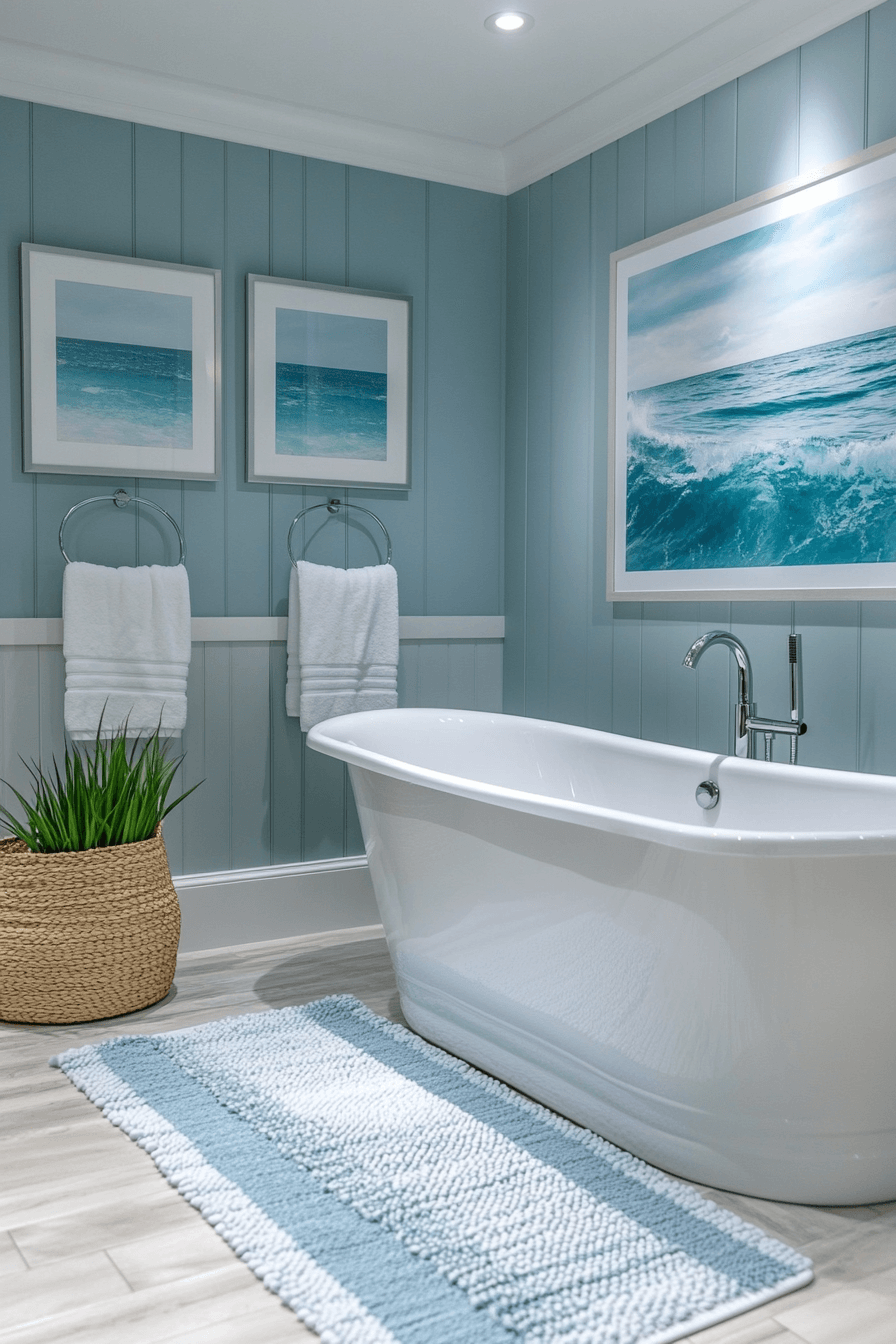 coastal cottage bathroom