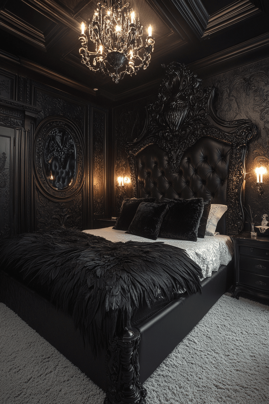 dark victorian bedroom