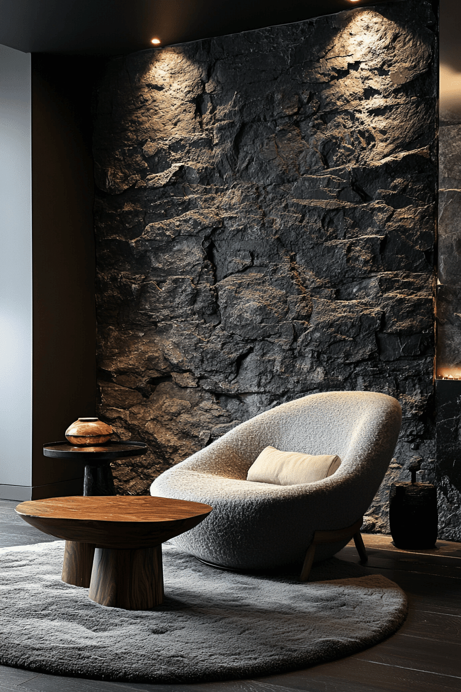 stone wall interior