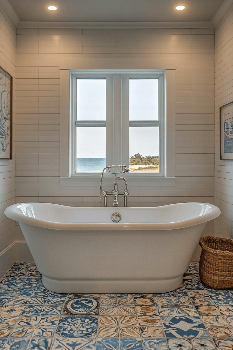 coastal cottage bathroom