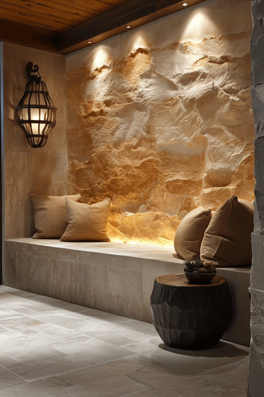stone wall interior