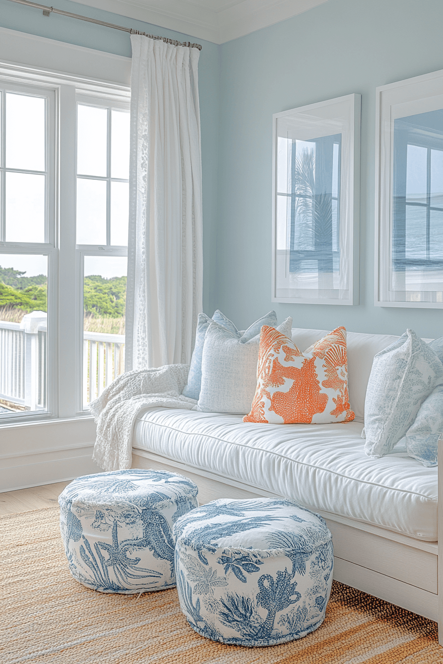 coastal cottage living room