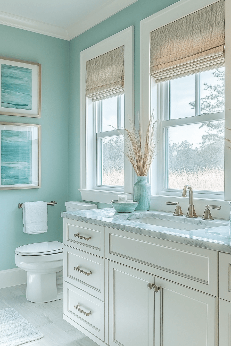 coastal cottage bathroom